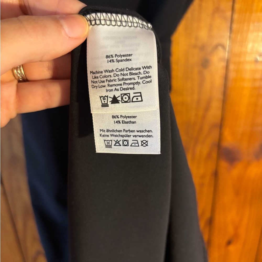 Eddie Bauer Black Sleeveless Dress with Tie Waist - Picture 5 of 5